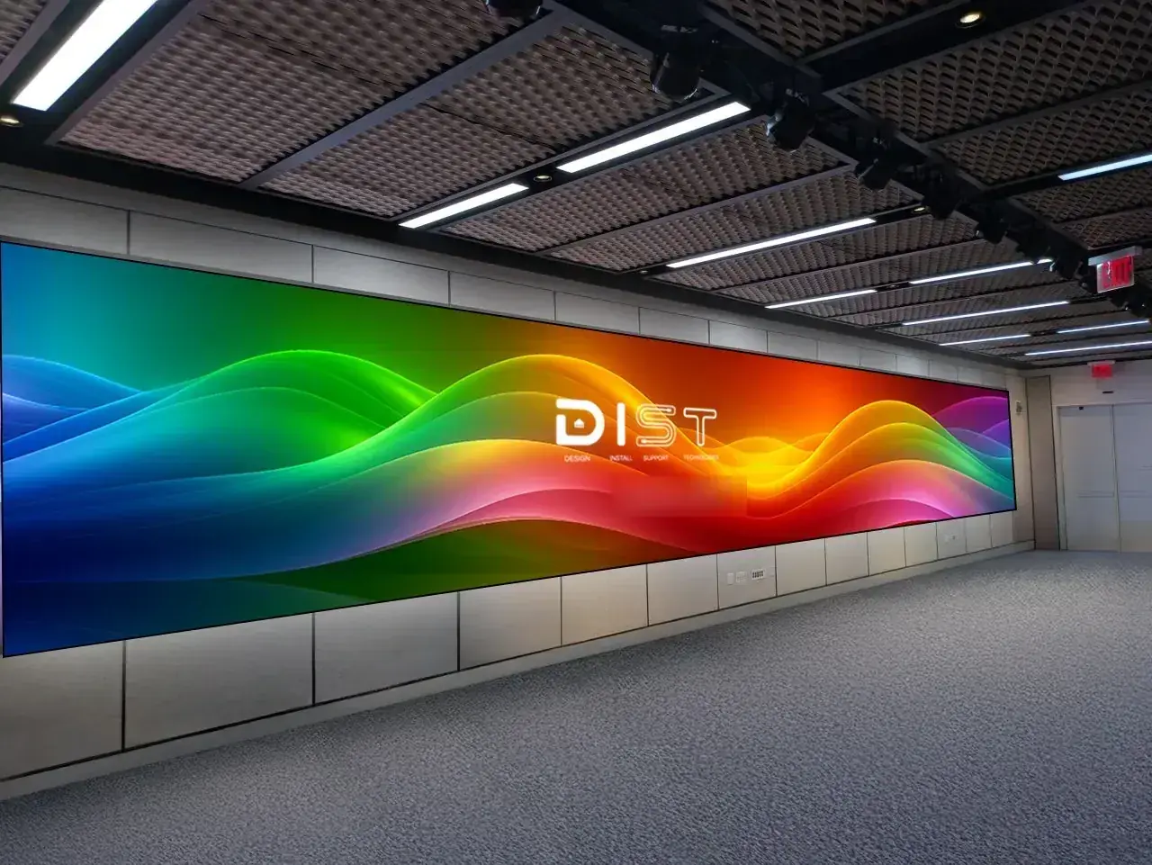 LED video wall installation by DIST