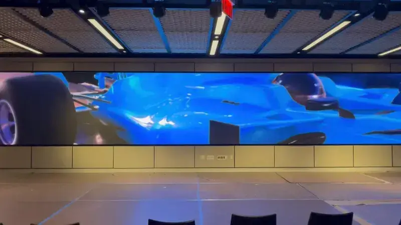 LED video wall in a town hall space